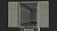Combine Harvester Trailer Dirty Rigged 3D Model