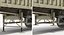Combine Harvester Trailer Dirty Rigged 3D Model