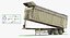 Combine Harvester Trailer Dirty Rigged 3D Model