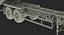 Combine Harvester Trailer Dirty Rigged 3D Model