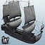 Low Poly - Ship - Frigate
