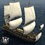 Low Poly - Ship - Frigate