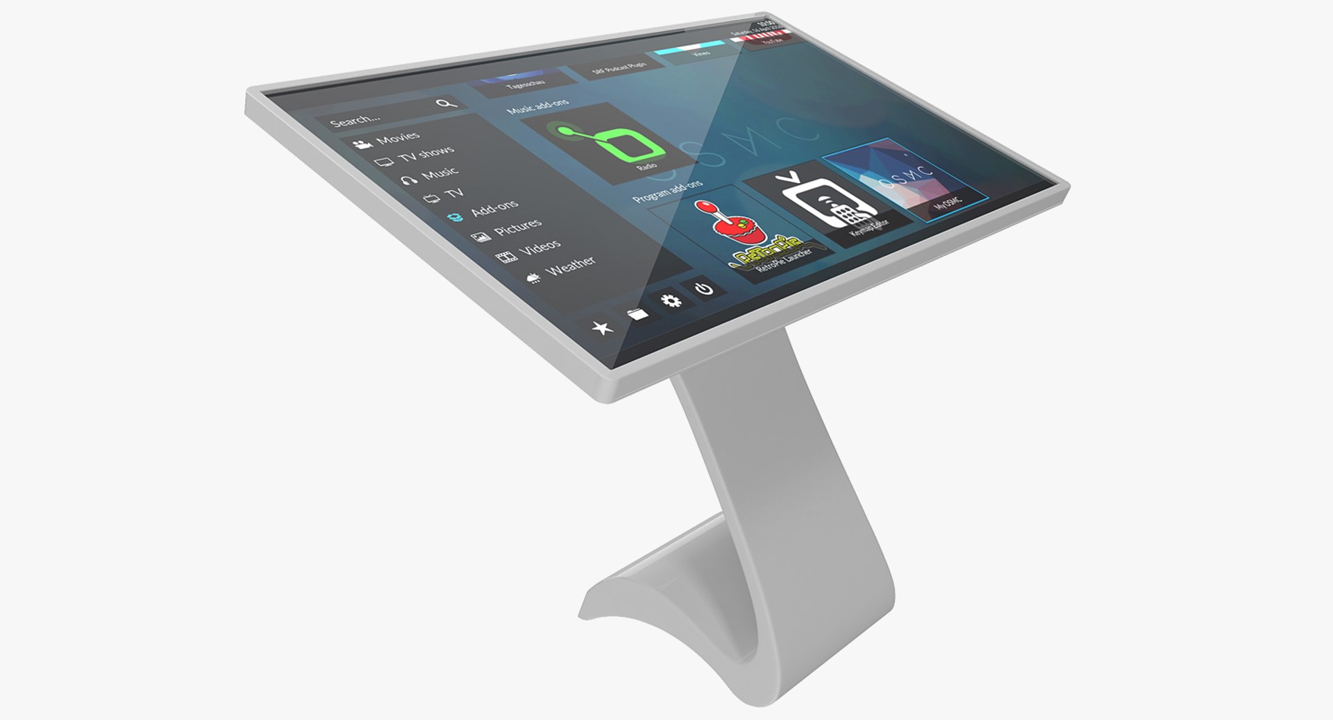 Multi Touch Information Kiosk Lcd Display 3D model preview
