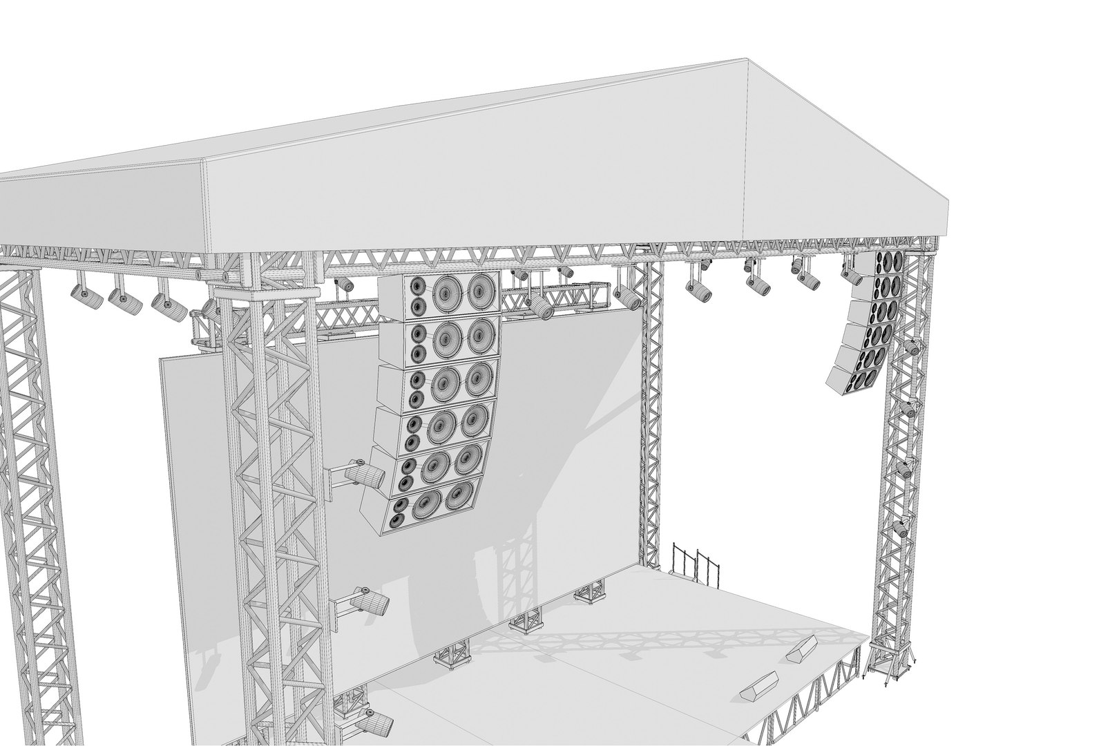 3D Concert Stage 03 - TurboSquid 2247155