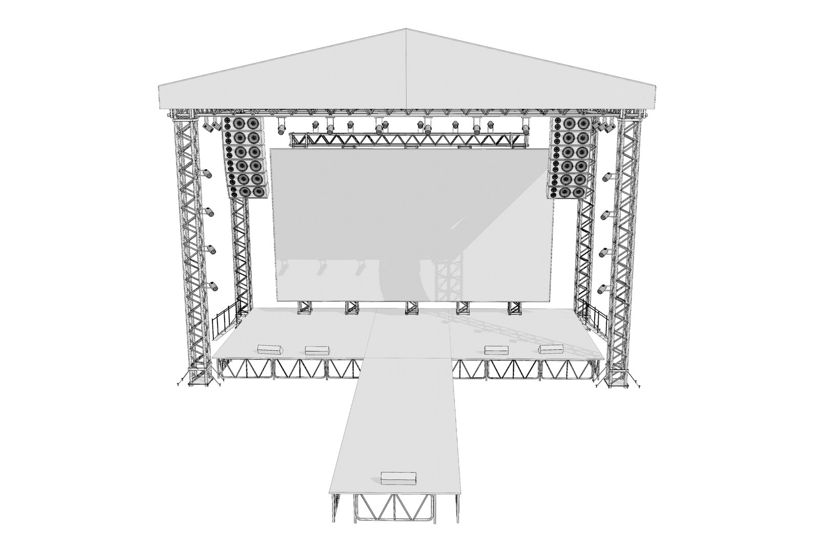 3D Concert Stage 03 - TurboSquid 2247155