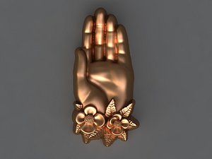 hands mold soap model