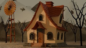 Alpine cottage 3D model