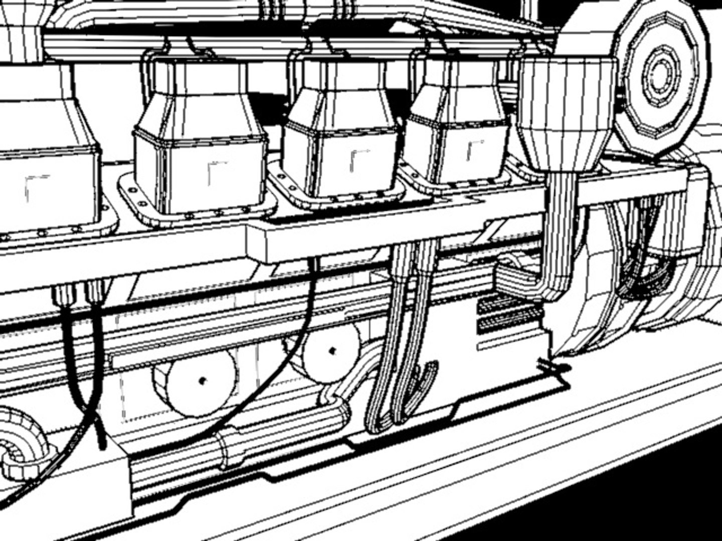 3d Generator Parts Model