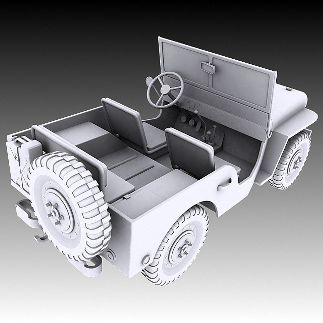 Jeep Willys 3d model