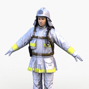 3D japan firefighter 0001