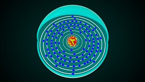 Dubnium Chemical Element 3D model