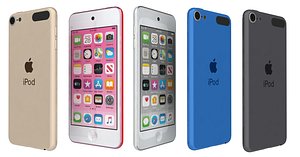3D Apple iPod Touch All Colors Low Poly model