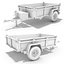 8 utility cargo trailer 3d max