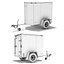 8 utility cargo trailer 3d max