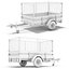 8 utility cargo trailer 3d max