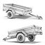 8 utility cargo trailer 3d max