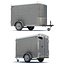 8 utility cargo trailer 3d max