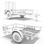 8 utility cargo trailer 3d max