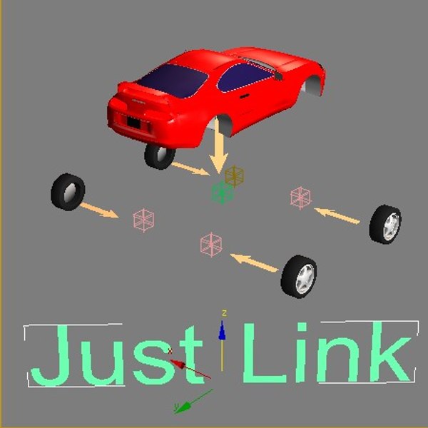 animation car 3d model
