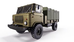 3D Truck Gaz 66 model