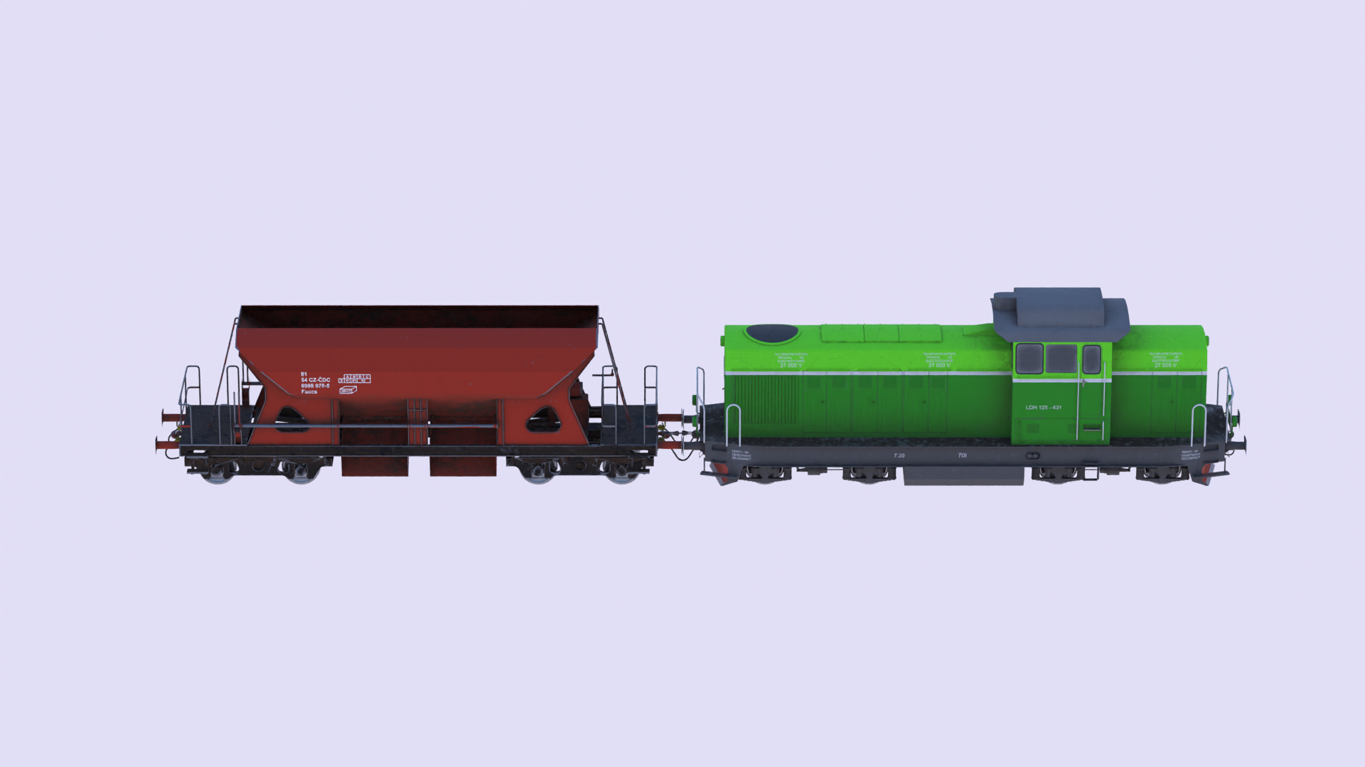 3D Cargo Trains PBR Collection - TurboSquid 2283541