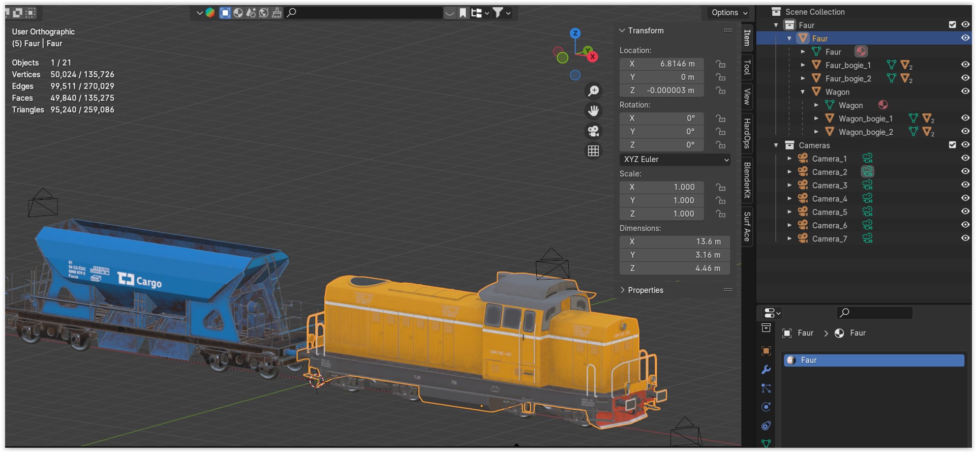 3D Cargo Trains PBR Collection - TurboSquid 2283541