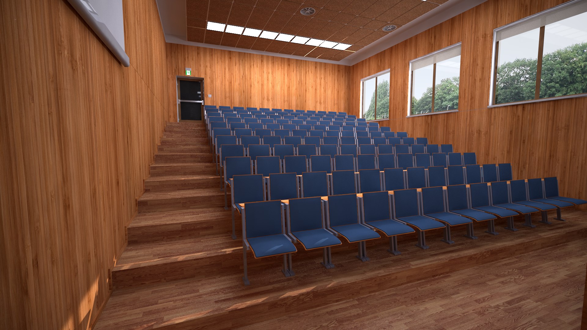 Lecture Hall 3D Model - TurboSquid 1496018