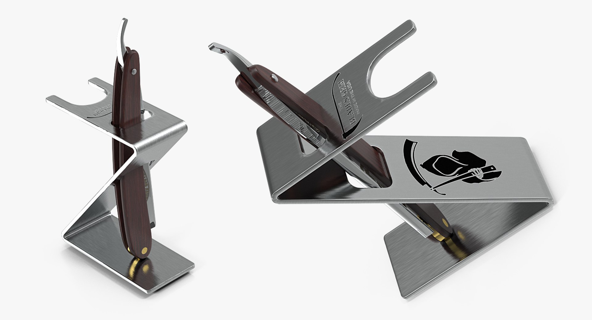 Shaving Folding Razor Holder 3D - TurboSquid 1430810