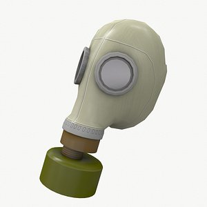 Gas mask low poly