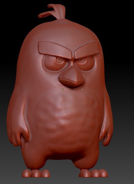 3D Модель Фильм "Злые Птицы" Красный - TurboSquid 1043730