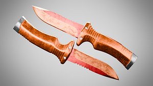 3D Knife 7 Burning Orange FT