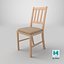 Wooden Dining Chair 3D Model - Realistic Furniture Asset for Interior Design  Games and Visualizatio 3D