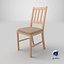 Wooden Dining Chair 3D Model - Realistic Furniture Asset for Interior Design  Games and Visualizatio 3D