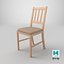 Wooden Dining Chair 3D Model - Realistic Furniture Asset for Interior Design  Games and Visualizatio 3D