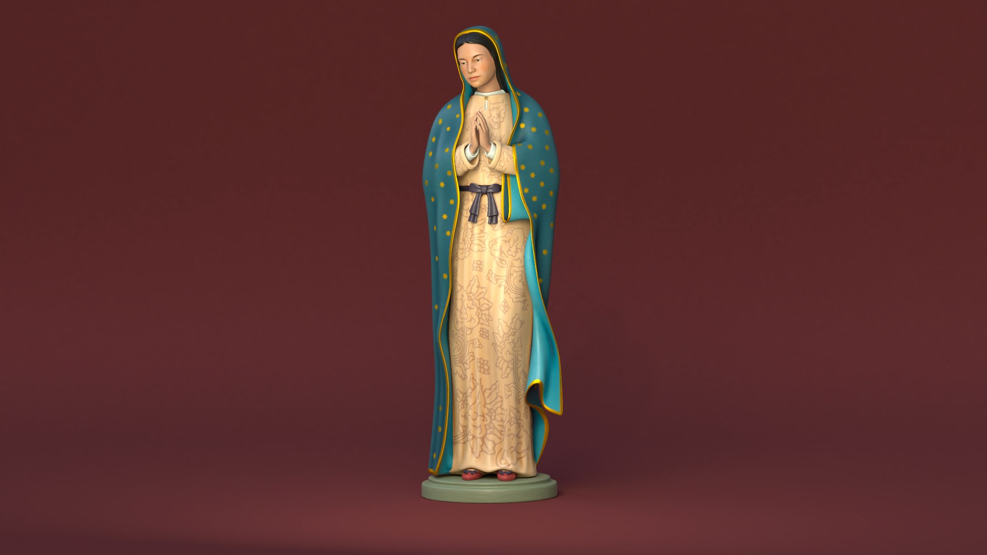 Our Lady Of Guadalupe Statue 3D Model - TurboSquid 1901067
