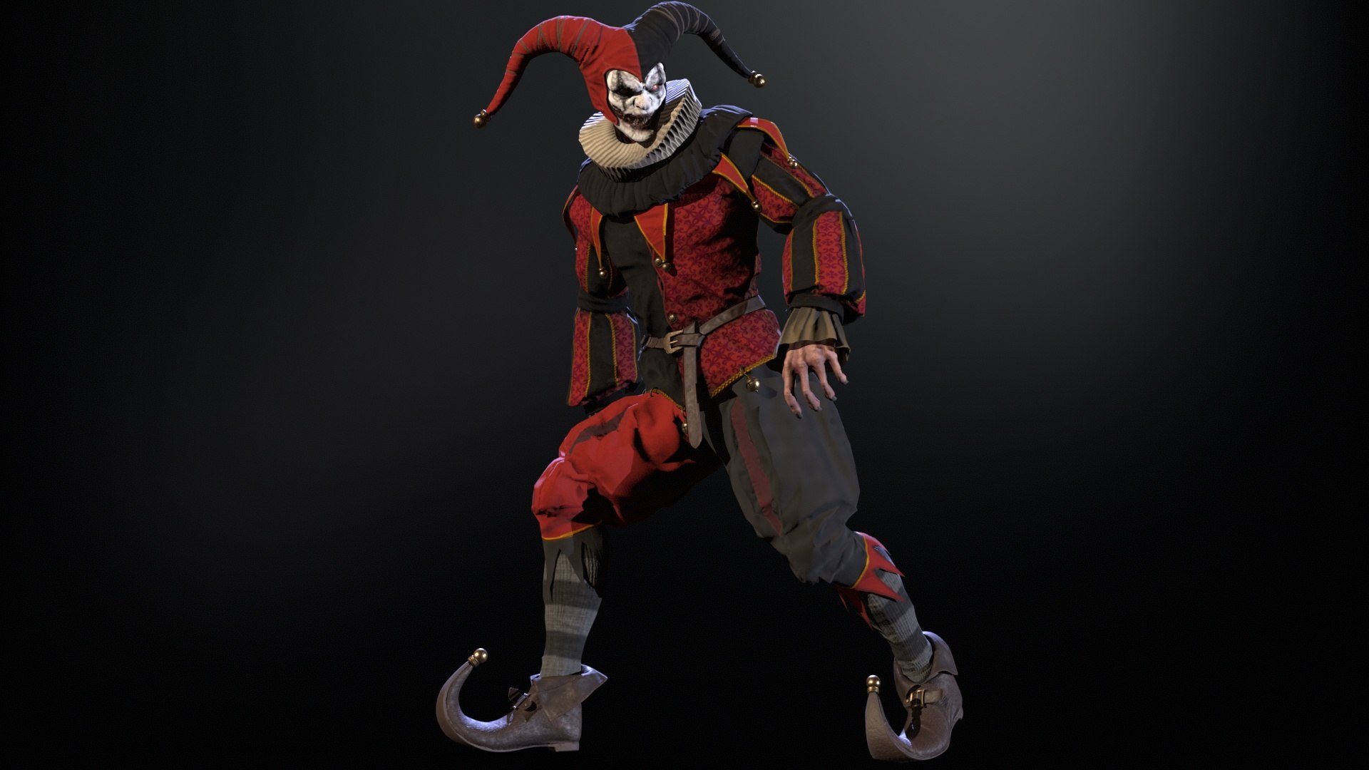 3D Model Clown Jester - TurboSquid 2254428