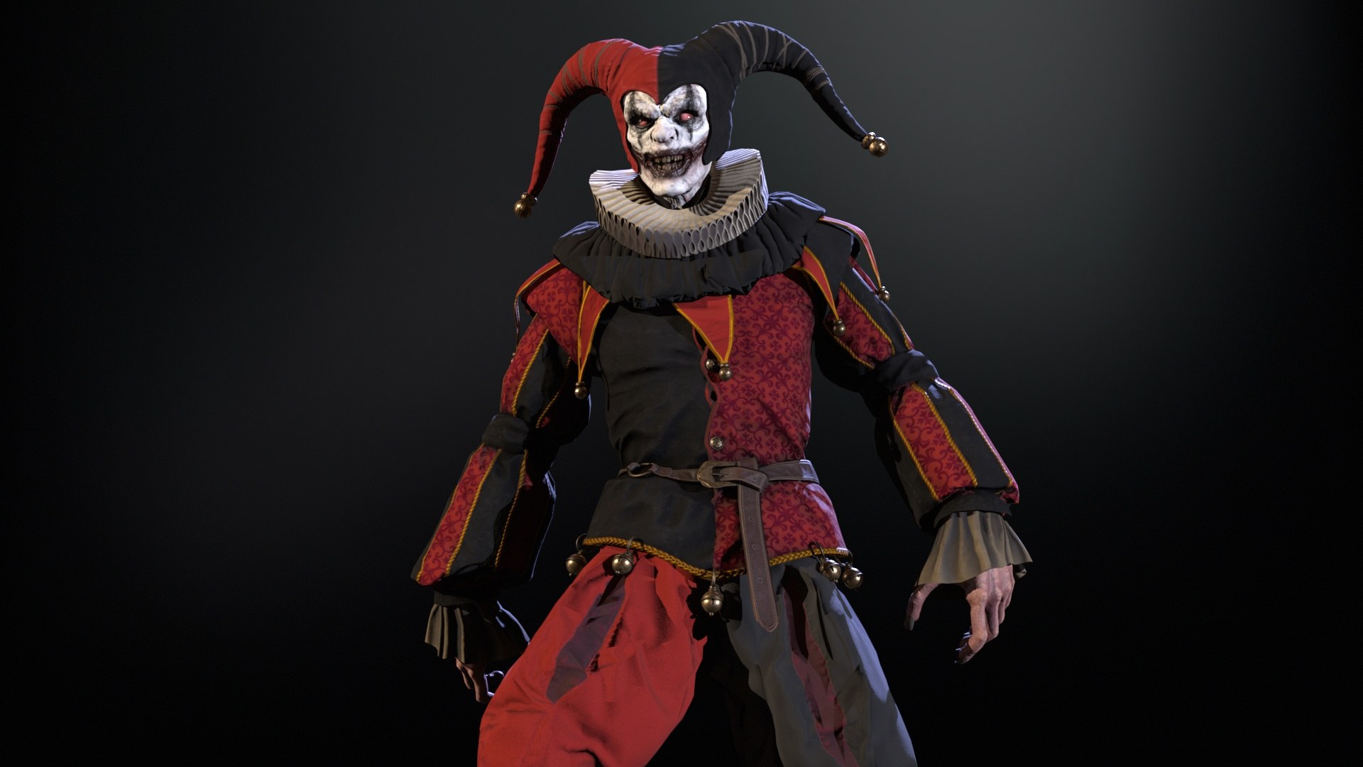 3D Model Clown Jester - TurboSquid 2254428