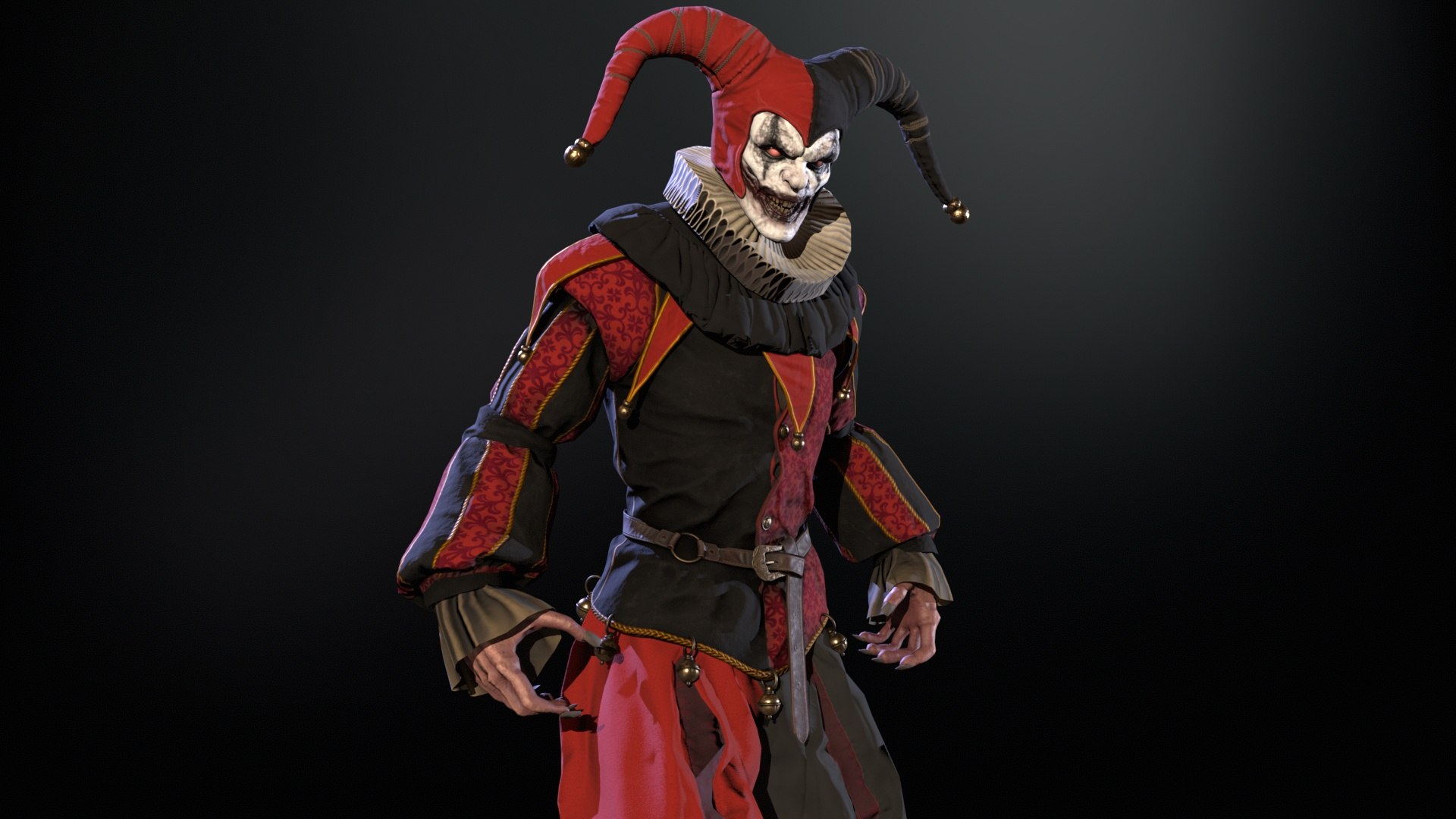 3D Model Clown Jester - TurboSquid 2254428