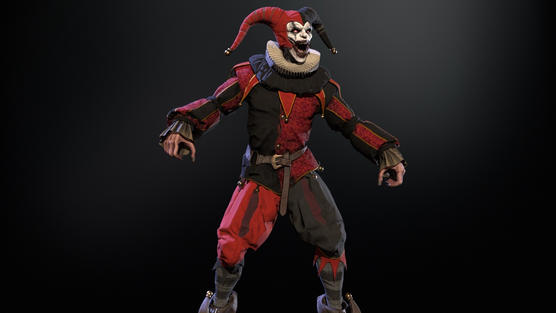 3D Model Clown Jester - TurboSquid 2254428