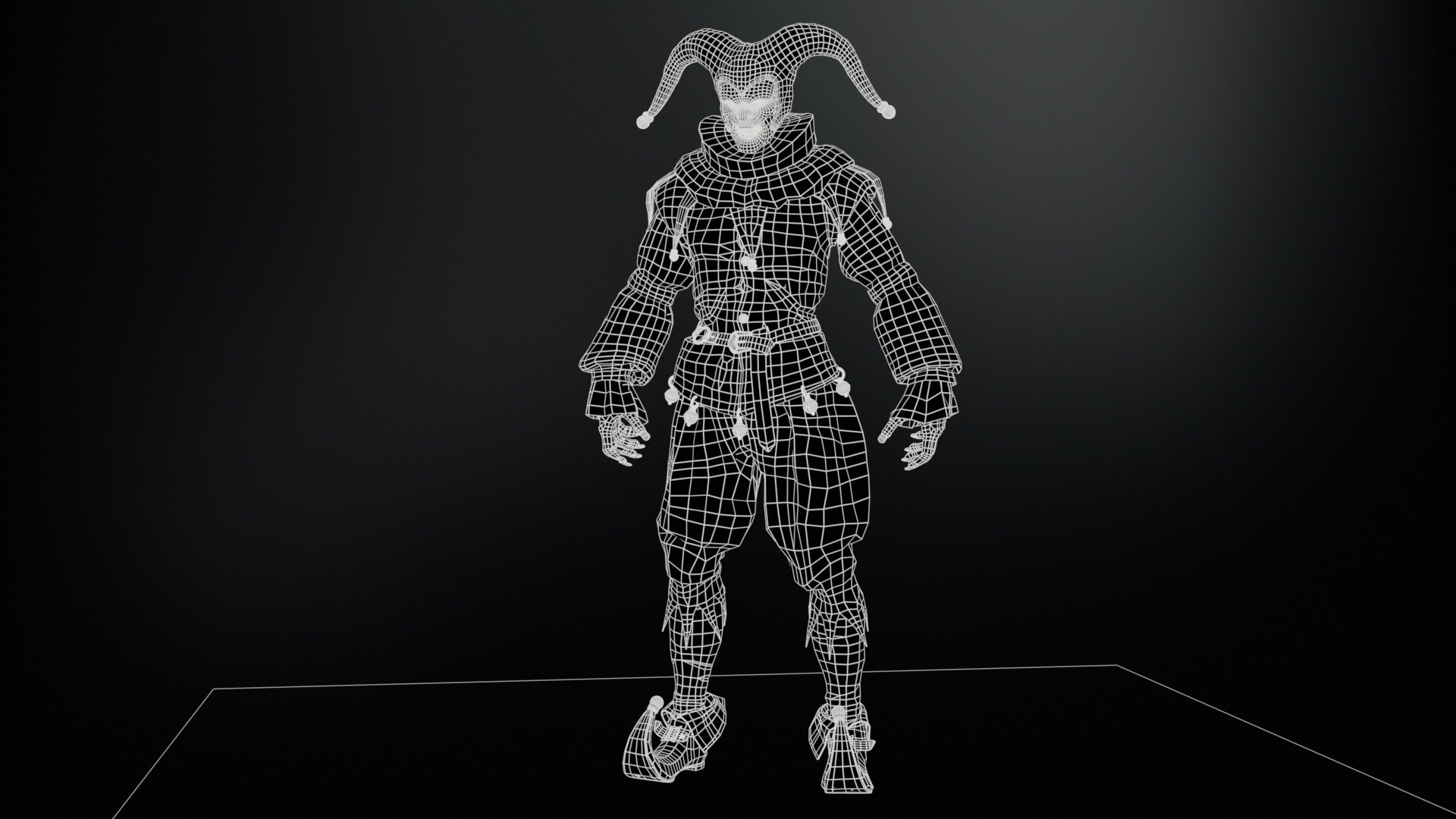 3D Model Clown Jester - TurboSquid 2254428