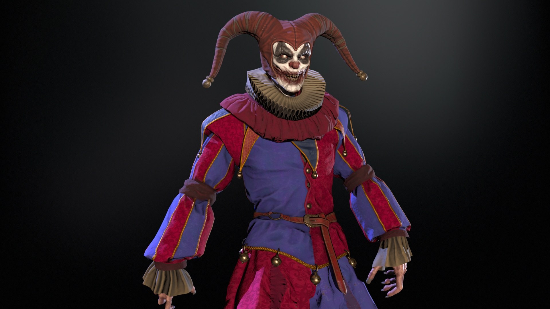 3D Model Clown Jester - TurboSquid 2254428