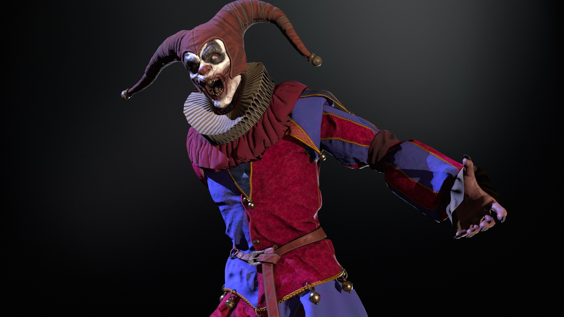 3D Model Clown Jester - TurboSquid 2254428