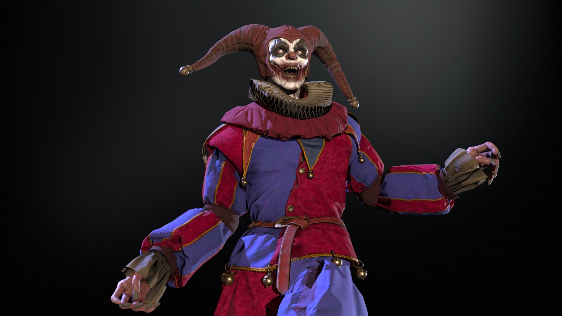 3D Model Clown Jester - TurboSquid 2254428