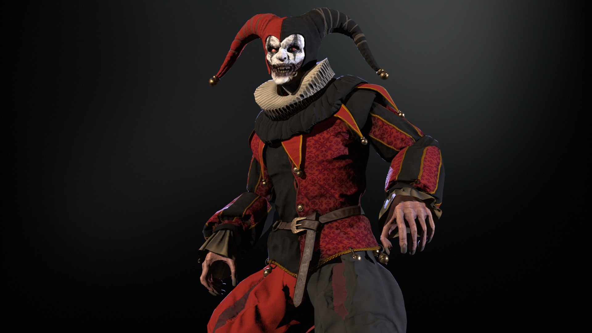 3D Model Clown Jester - TurboSquid 2254428