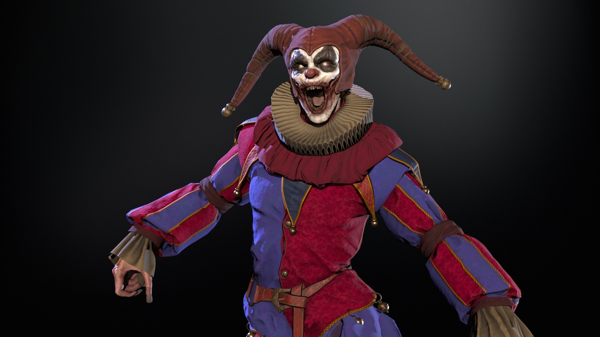 3D Model Clown Jester - TurboSquid 2254428