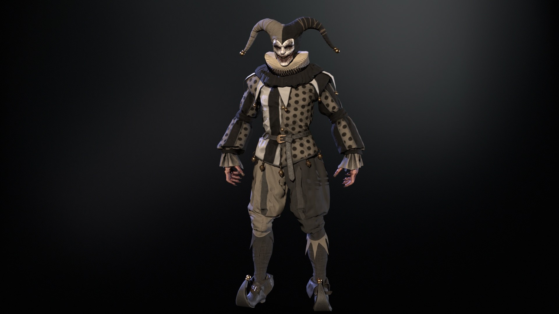 3D Model Clown Jester - TurboSquid 2254428