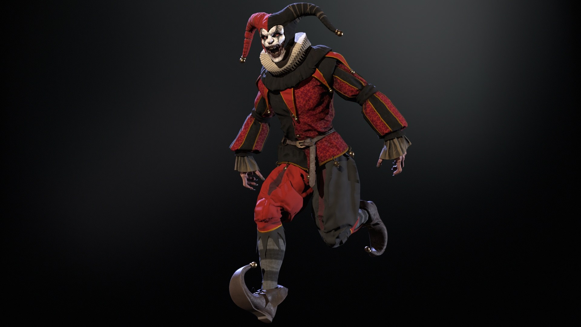 3D Model Clown Jester - TurboSquid 2254428