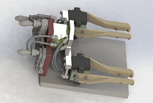 3D model assemble manipulator mechanism