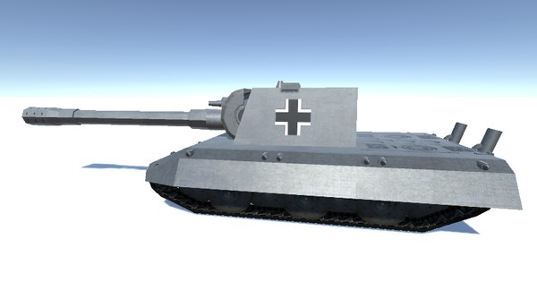 3D tank wwii e-100 model