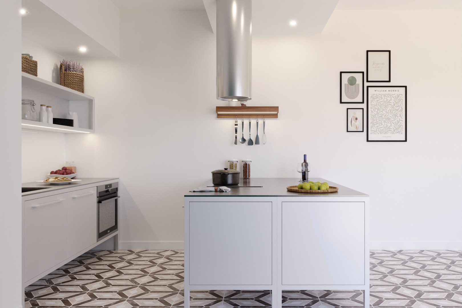 3D Mini Kitchen - Fantin Frame Kitchen - TurboSquid 2099870